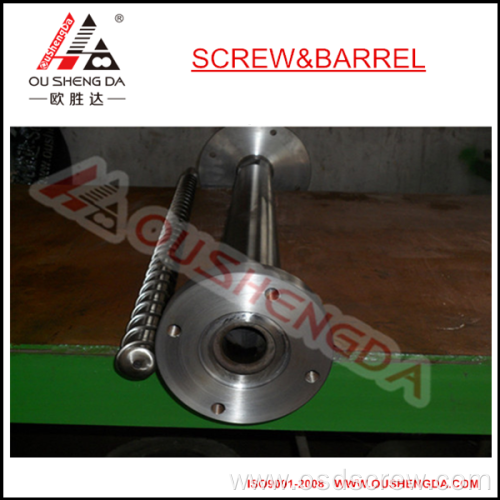 single extruder screw and barrel with flange screw barrel for PVC UPVC SPVC